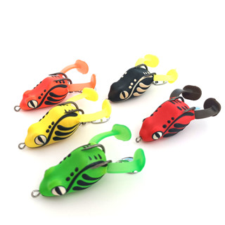 Mồi Câu Cá Giả Hình Ếch Bằng Silicone Mềm 4cm / 8G Mini Có Móc Kép