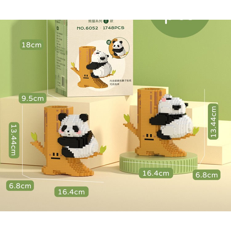 Bộ Đồ Chơi Lắp Ráp Hình Gấu Trúc Dễ Thương Cho Bé 6044-6047