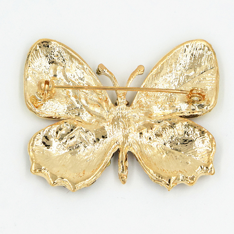 Ghim Cài Áo Bằng Hợp Kim Hình Bướm Đính Đá Nhiều Màu Sắc Dễ Thương PD1316