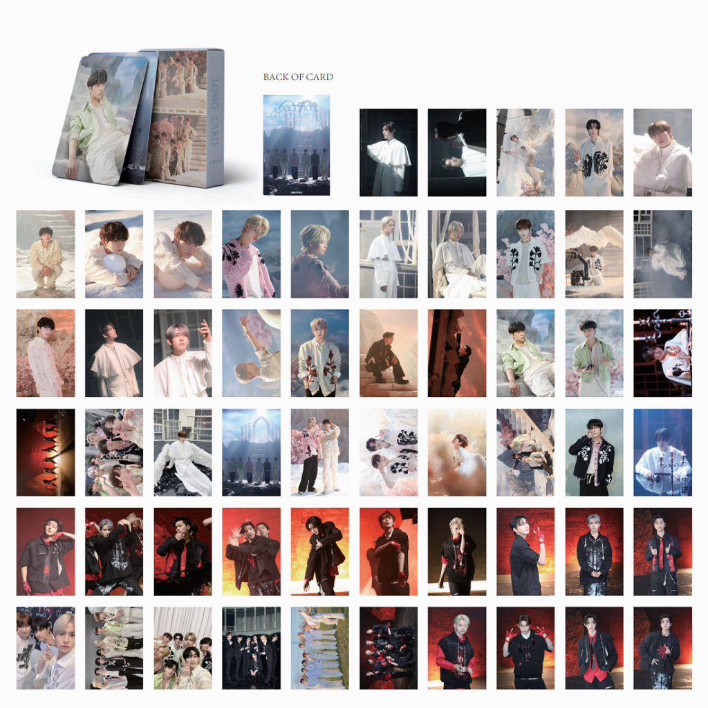 Linxx enhypen nhật bản ký ức hy sinh thứ 3: step dark blood album lomo card kpop photocard postcards series