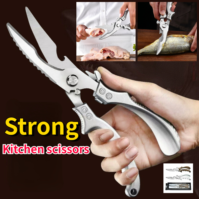 Kéo Inox Cắt Xương Gà Vịt / Cá / Thịt Nướng Tiện Dụng