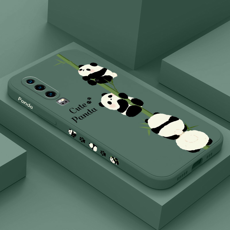 Ốp Điện Thoại Silicon Dẻo Hình Gấu Trúc Leo Núi Cho Huawei P30 P20 Pro Lite Sự Bảo Vệ