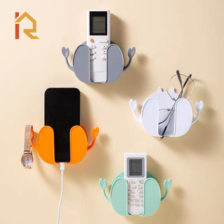 Roksana Giá Đỡ Điện Thoại/Điều Khiển Từ Xa Ngăn Dán Tường Bằng Nhựa ABS Nhỏ Gọn Đa Năng 0621