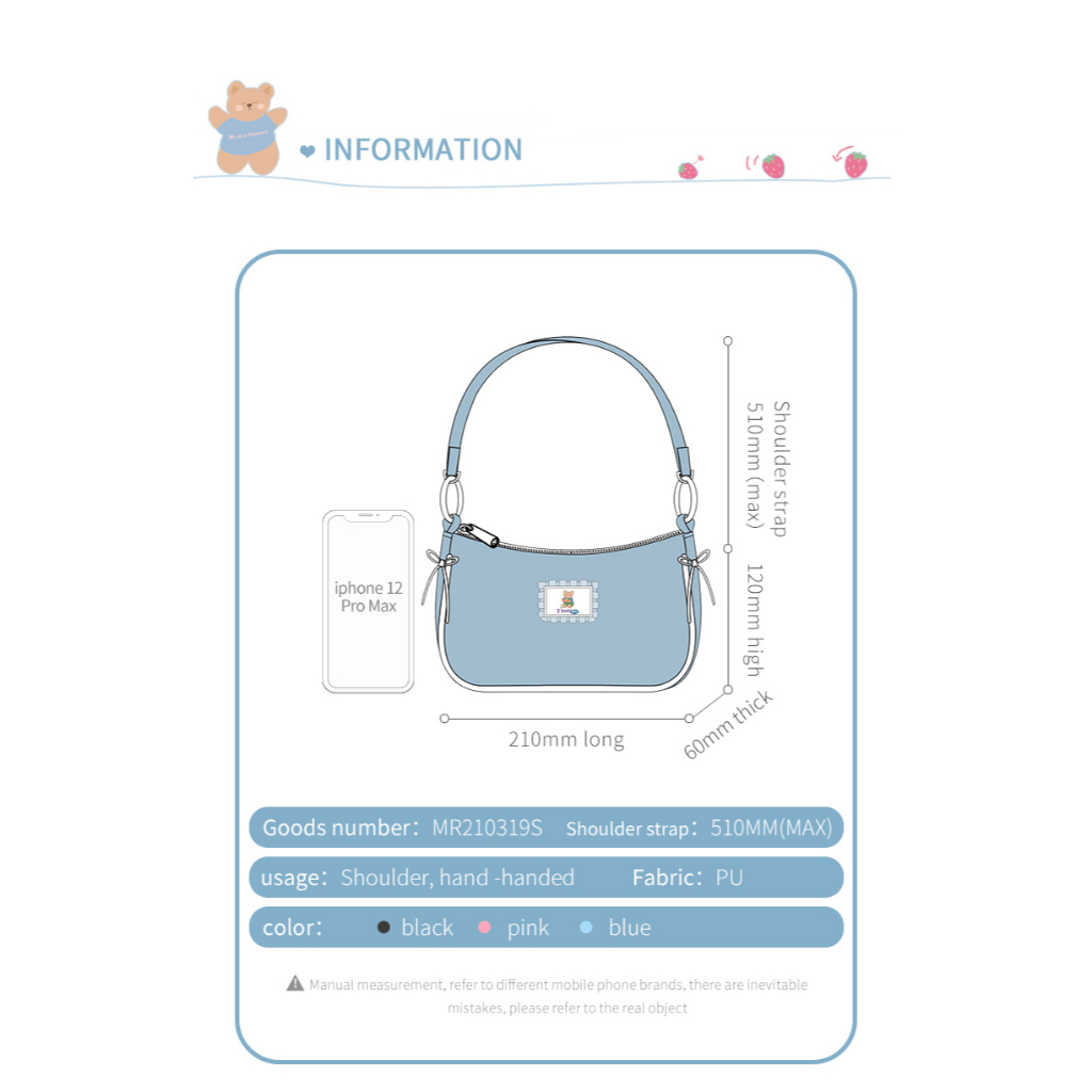 Mr. ace Homme Túi Đeo Vai Chính Hãng Cảm Giác Nâng Cao Dành Cho Bạn Nữ hobo