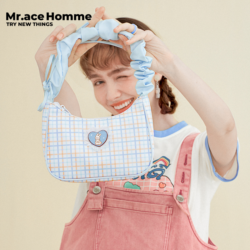 Mr. ace Homme Túi Xách Đeo Một Vai Dạng Thanh Kẹp Hình Thỏ Tình Yêu Mùa Hè Cho Nữ