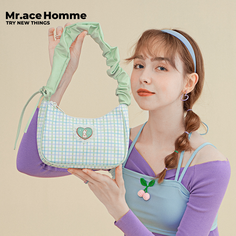 Mr. ace Homme Túi Xách Đeo Một Vai Dạng Thanh Kẹp Hình Thỏ Tình Yêu Mùa Hè Cho Nữ