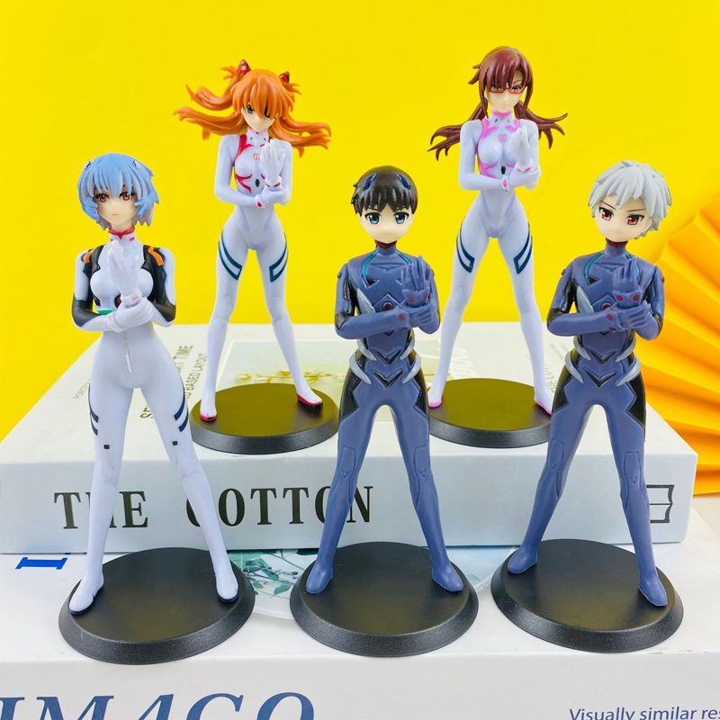 5 Cái / bộ Anime NEON GENESIS EVANGELION Hình EVA Robot Driver Asuka Langley Soryu Ayanami Rei Ikari