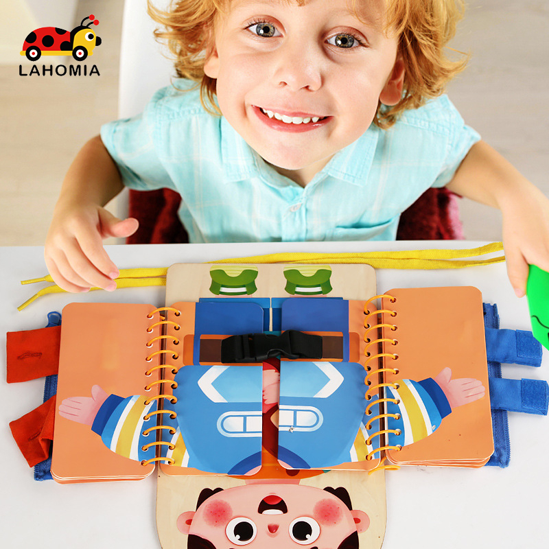 LAHOMIA Bảng Đồ Chơi Busy Bằng Nhựa Theo Phương Pháp Life Montessori Cho Bé