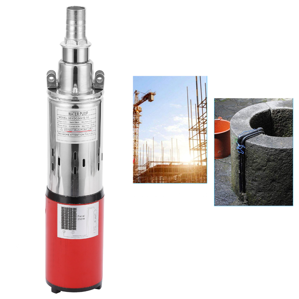 Máy bơm năng lượng mặt trời Máy bơm trục vít DC nâng cao DC24V