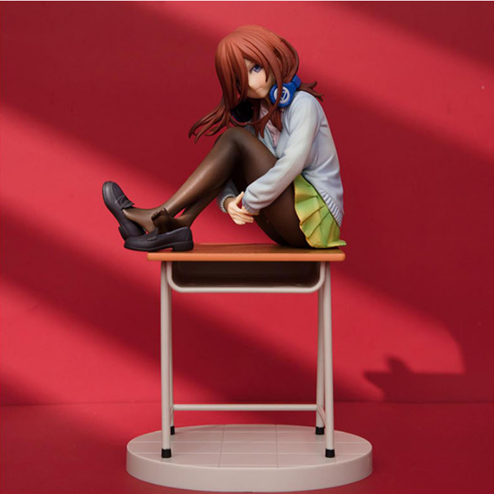 Mô Hình Đồ Chơi Nhân Vật Nakano Nino Trong Phim Hoạt Hình "The Quintessential Quintuplets" Dài 20Cm