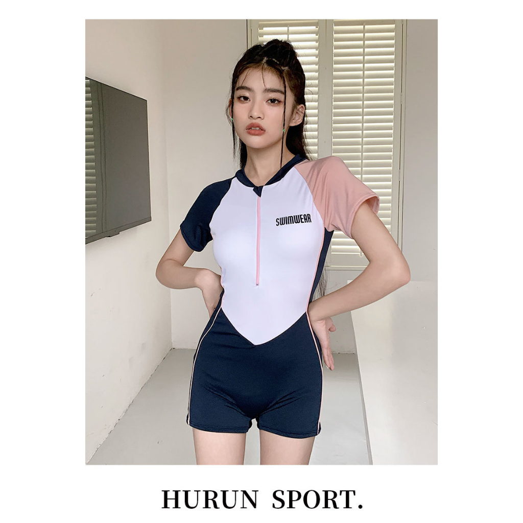 Bikini ra khơi 2 chiếc váy kín đáo có SIZE - áo tắm nữ ngắn tay AA7533