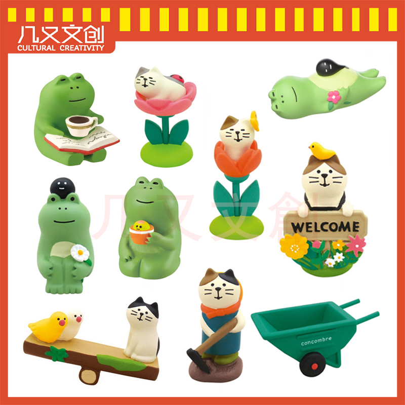 Decole Nhỏ Nhắn✿Giày Búp Bê Phong Cách Nhật Bản Xinh Xắn D20-44❤Chú Ếch Bằng Nhựa Resin Phong Cách Nhật Bản Dùng Để Trang Trí