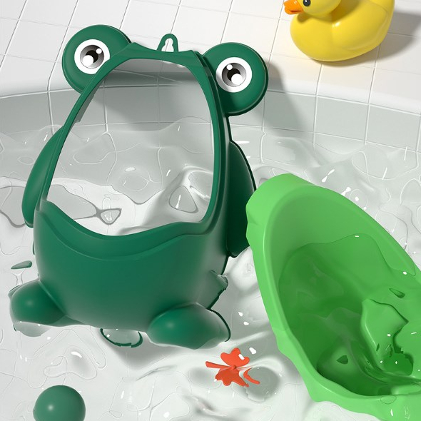 Babyfair. Bô tiểu đứng cho bé trai,Bồn tiểu cho bé trai hình chú ếch