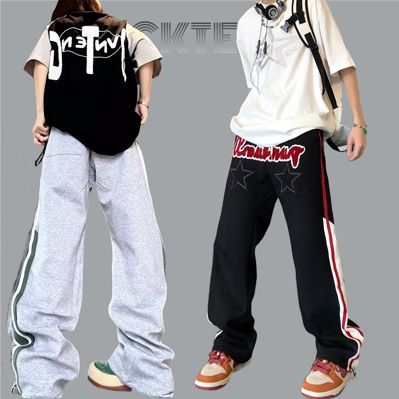 Quần ống rộng In Họa Tiết Phong Cách Hip hop Thời Trang Cho Nam