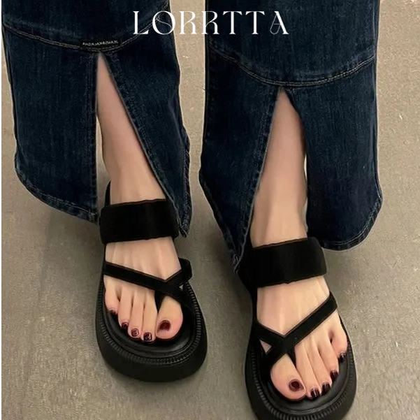 LORRTTA Giày sandal nữ dép nữ giày cao gót nu dép nữ sandal đế cao nữ 2023NEW 24Z23062103