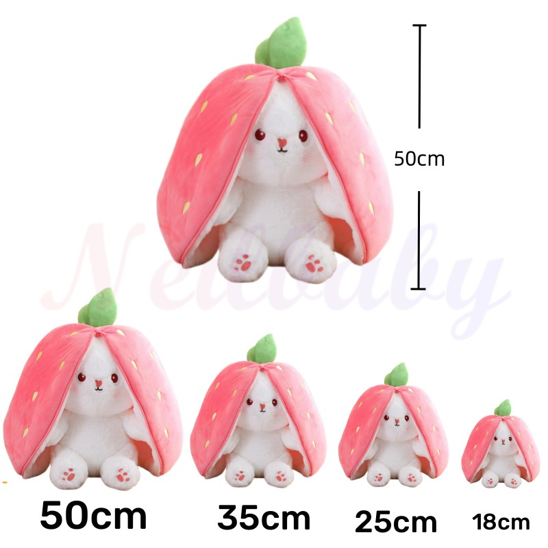 Đồ chơi nhồi bông NEILBABY búp bê thỏ trái cây tai dài dễ thương 2 trong 1