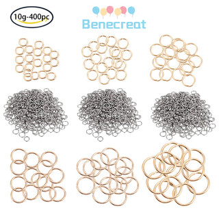 Set 50 khoen nối BENECREAT 10g/ 20g/ 50~400 cái bằng thép không gỉ 304 dùng làm trang sức