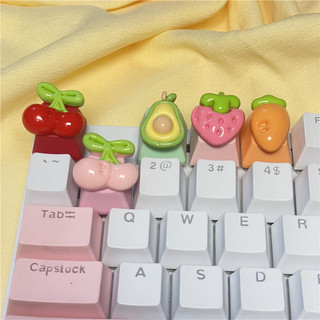 Diy Cartoon Fruit Avocado Keycap Cross Shaft Mechanical Keycap Transparent Key Cap