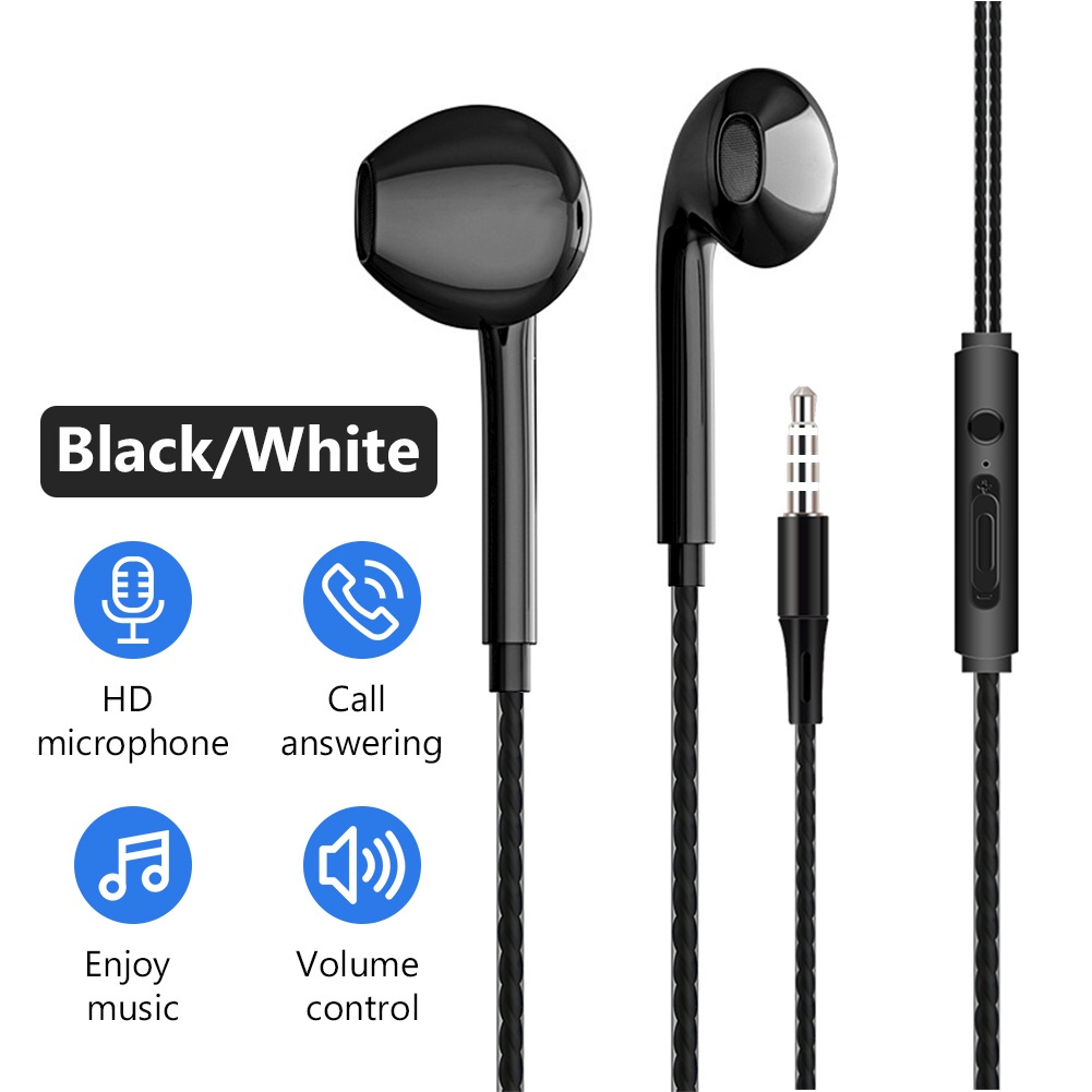 Tai nghe SGALAS nhét tai dây 3.5mm tích hợp micro và điều khiển âm lượng cho cá thiết bị IP/android 3.5mm