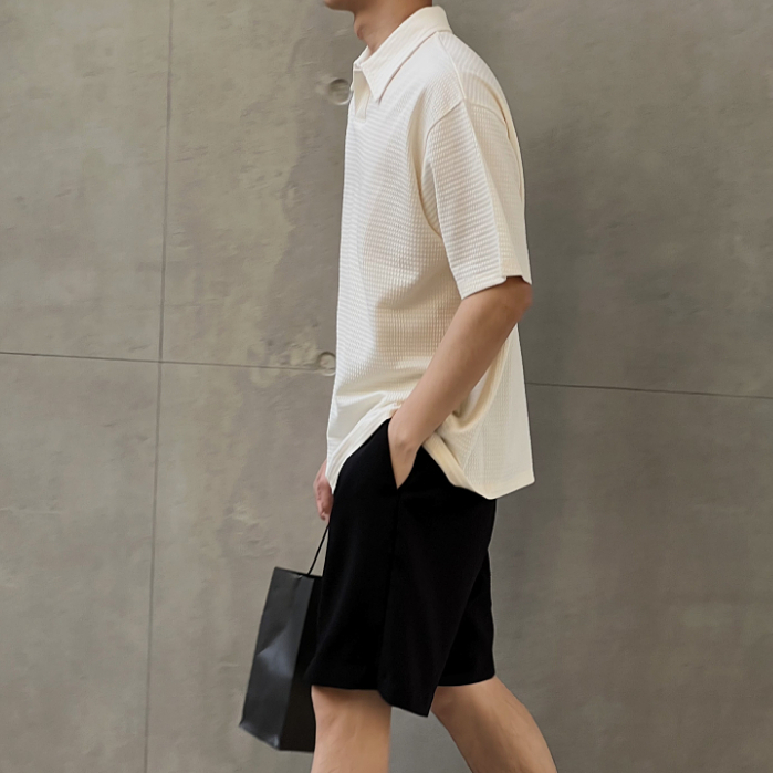 Áo Thun POLO Ngắn Tay Dáng Rộng Thời Trang Mùa Hè Dành Cho Nam