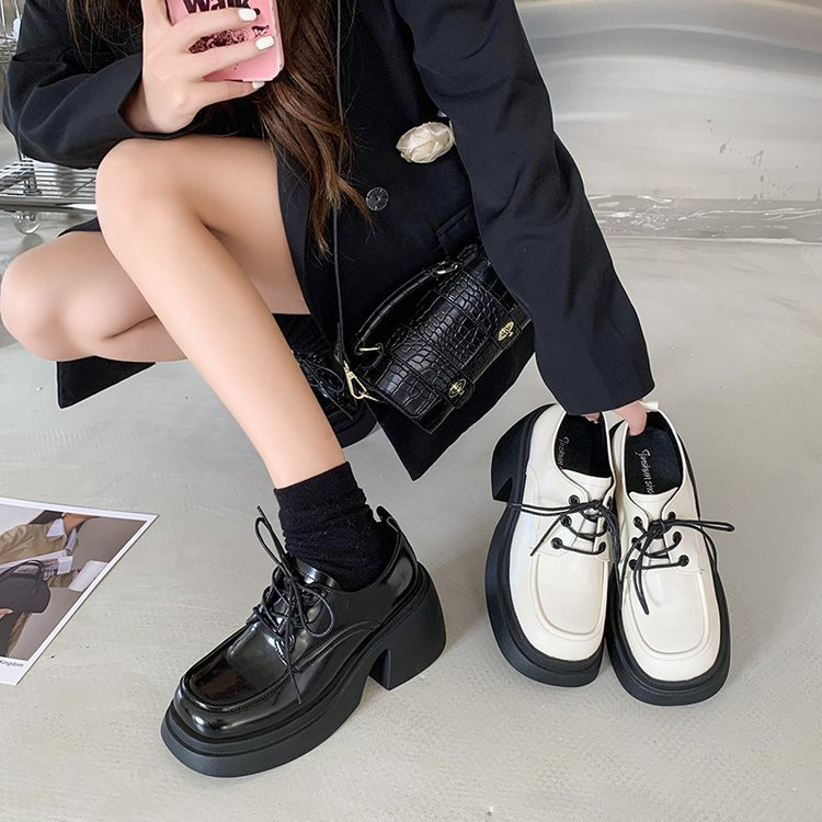 Hong Kong Premium shoes❥Giày Da Cao Gót Đế Dày Thời Trang Dành Cho Nữ