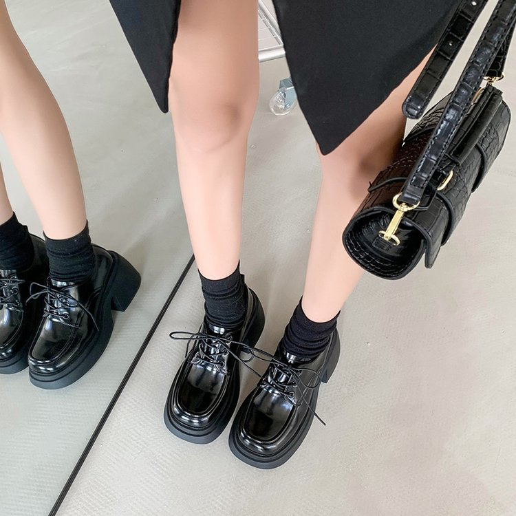 Hong Kong Premium shoes❥Giày Da Cao Gót Đế Dày Thời Trang Dành Cho Nữ