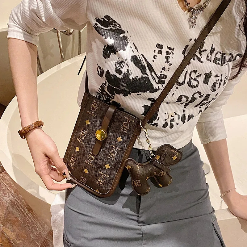 Điện thoại di động mini bằng da túi đeo chéo chống thấm nước mùa hè túi đeo chéo chống thấm nước cho nữ 1025