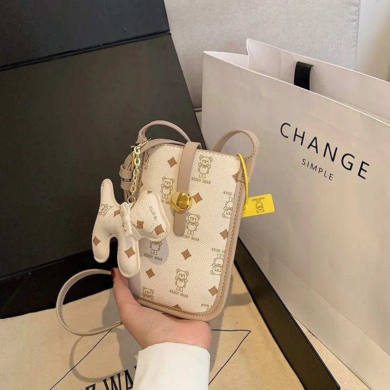 Điện thoại di động mini bằng da túi đeo chéo chống thấm nước mùa hè túi đeo chéo chống thấm nước cho nữ 1025