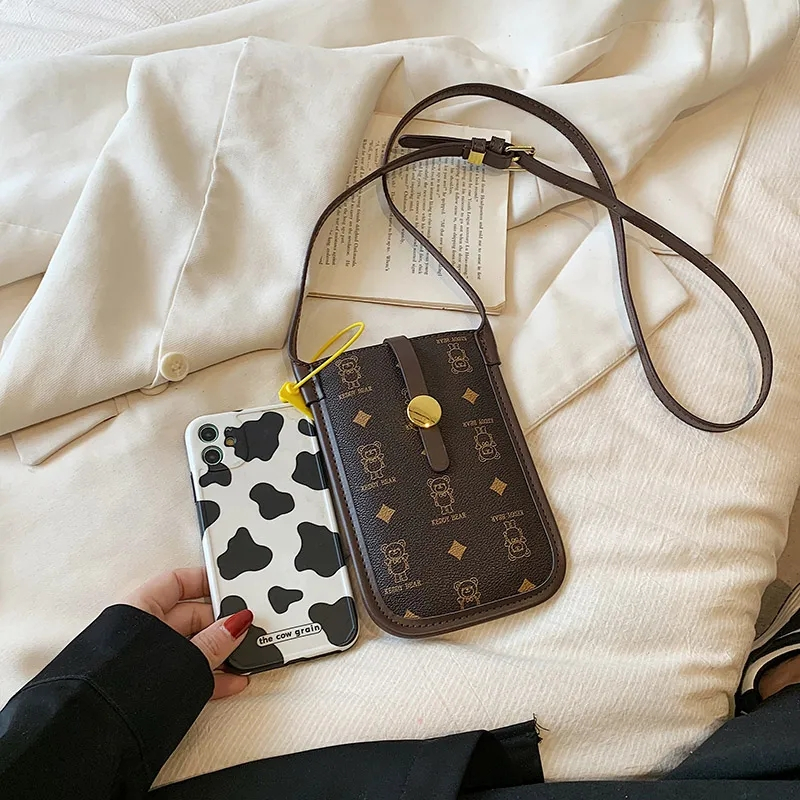 Điện thoại di động mini bằng da túi đeo chéo chống thấm nước mùa hè túi đeo chéo chống thấm nước cho nữ 1025