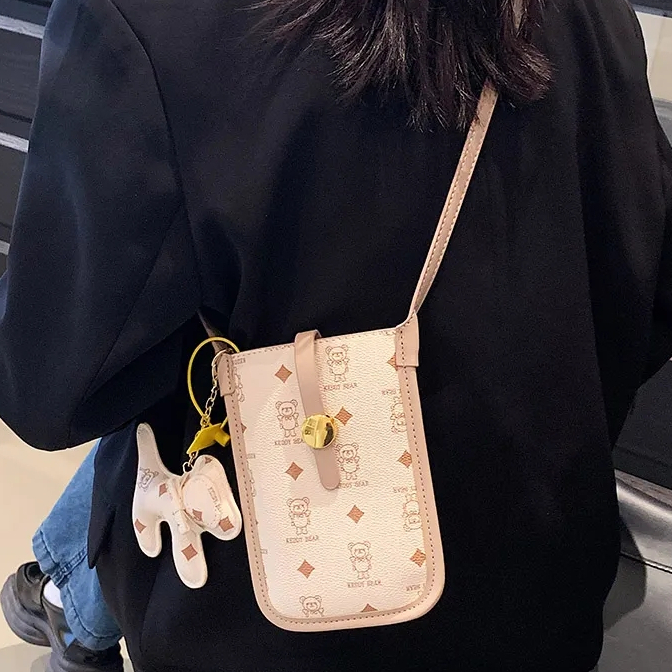 Điện thoại di động mini bằng da túi đeo chéo chống thấm nước mùa hè túi đeo chéo chống thấm nước cho nữ 1025