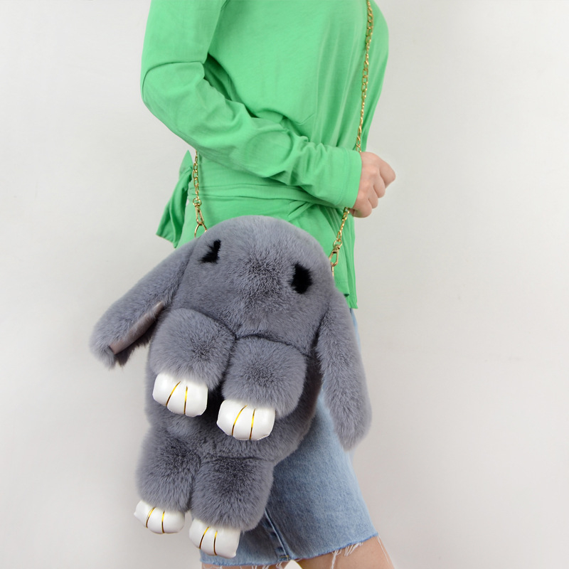 Túi Đeo Chéo Vai Hình Thỏ Bông Dễ Thương Phong Cách Hàn Quốc Dành Cho Bạn Nữ