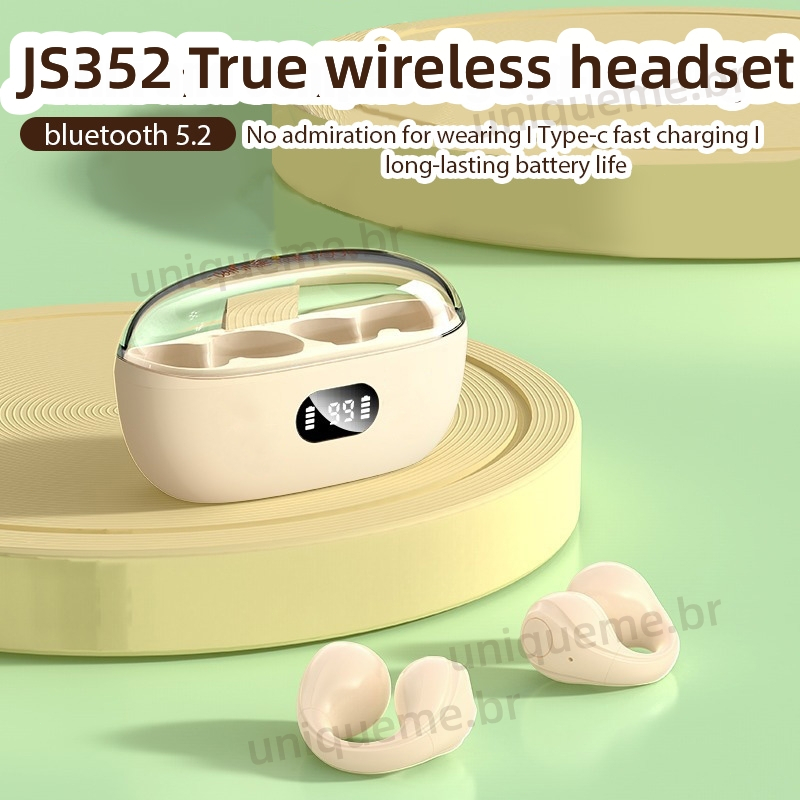 Tai Nghe Bluetooth JS352 TWS 2023 Dạng Kẹp Vành Tai Tích Hợp Mic Phong Cách Thể Thao