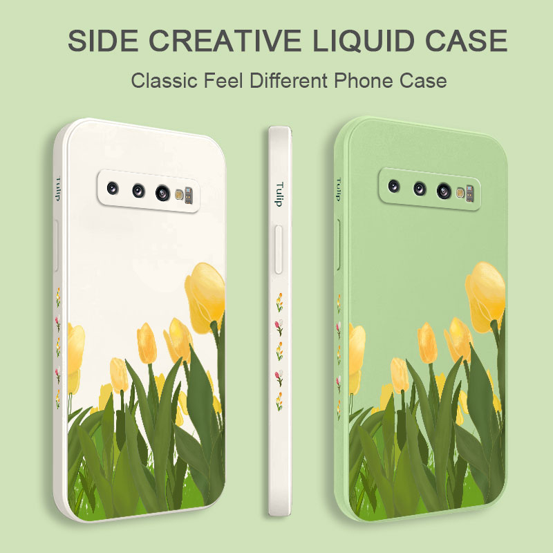 Ốp Điện Thoại Mềm Hình Hoa Tulip Cho Samsung Galaxy S10 S10E Plus S9 Plus