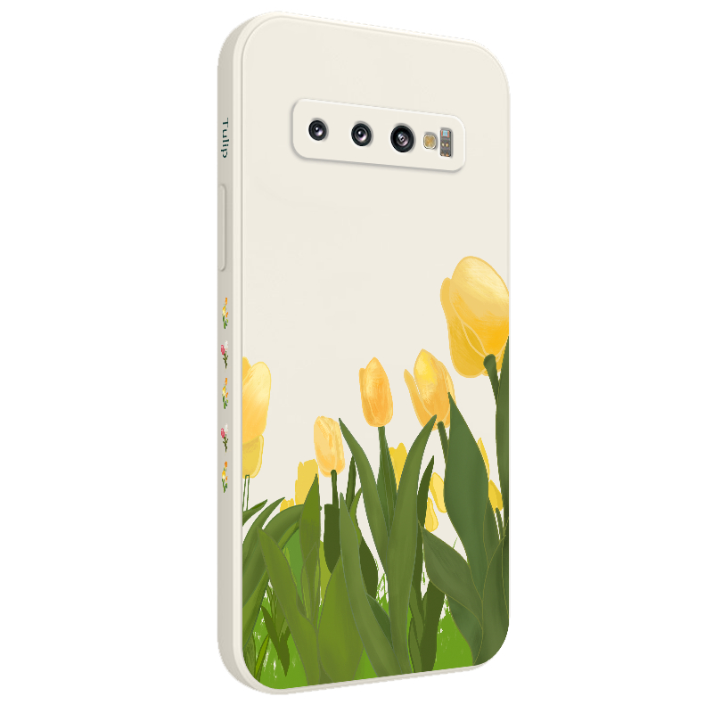 Ốp Điện Thoại Mềm Hình Hoa Tulip Cho Samsung Galaxy S10 S10E Plus S9 Plus
