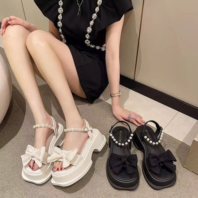 2023 Summer Fashion New Design Height Increasing Thick Sole Sandal for Women