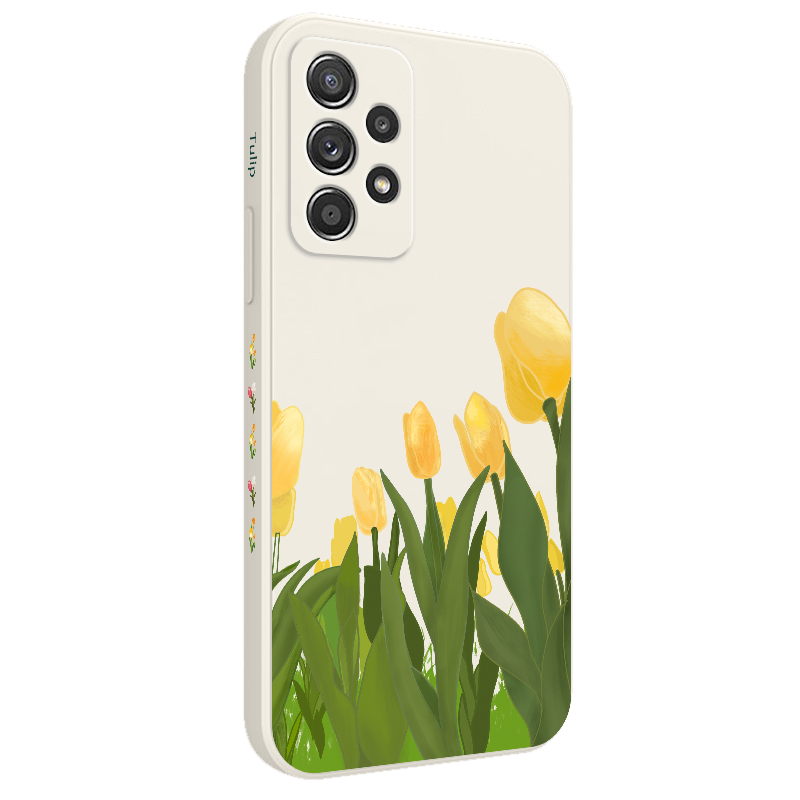 Ốp Điện Thoại Tpu Mềm Hình Hoa Tulips Cho Samsung Galaxy A72 A52 A52S A42 A32 4G 5G Sunny