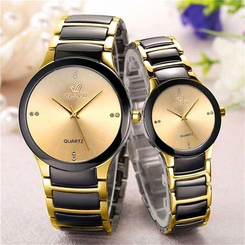 Đồng hồ quartz bằng thép không gỉ thời trang cho nam