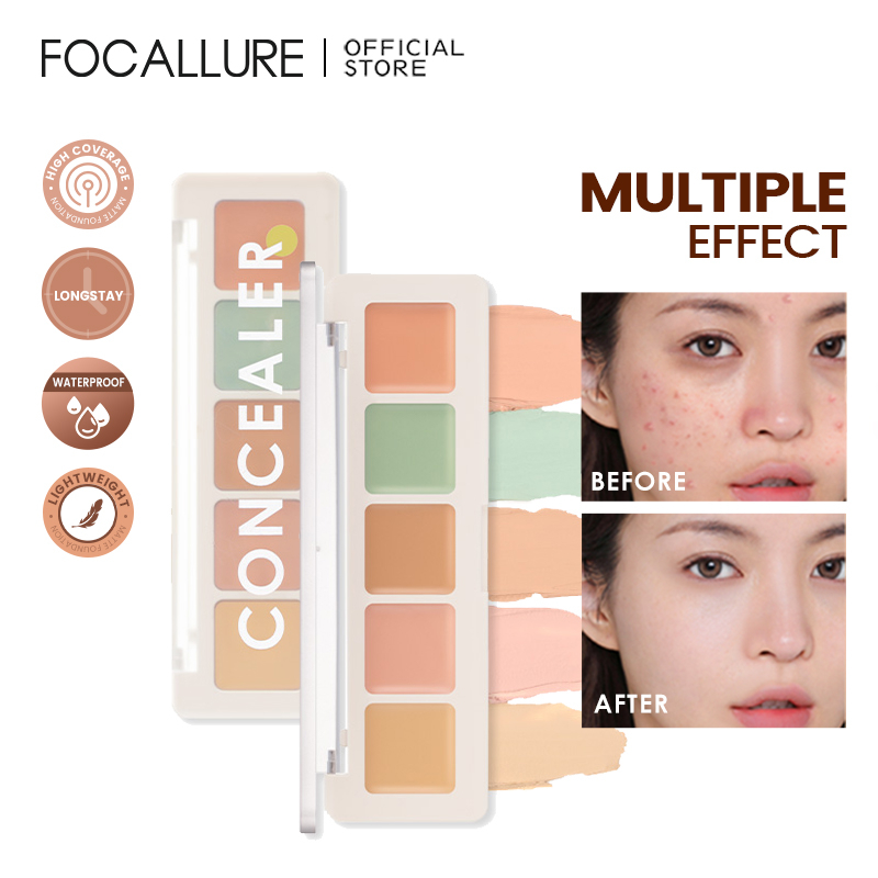 Kem che khuyết điểm Focallure độ che phủ cao chống thấm nước giữ màu lâu trôi 4.3g