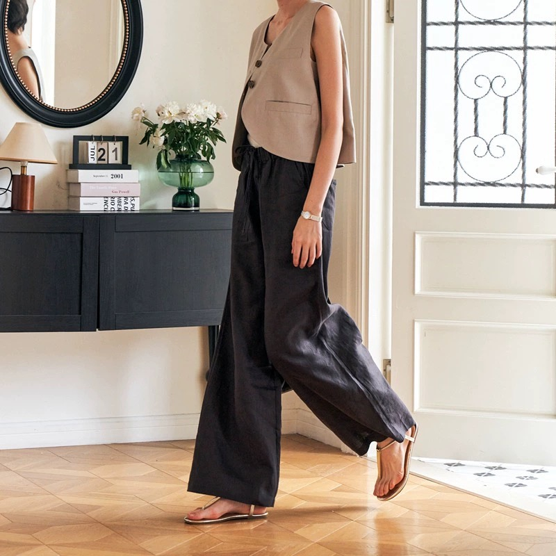 Giày Sandal Dây Chữ T Đế Bằng Chống Trượt Thời Trang Mùa Hè Cho Nữ