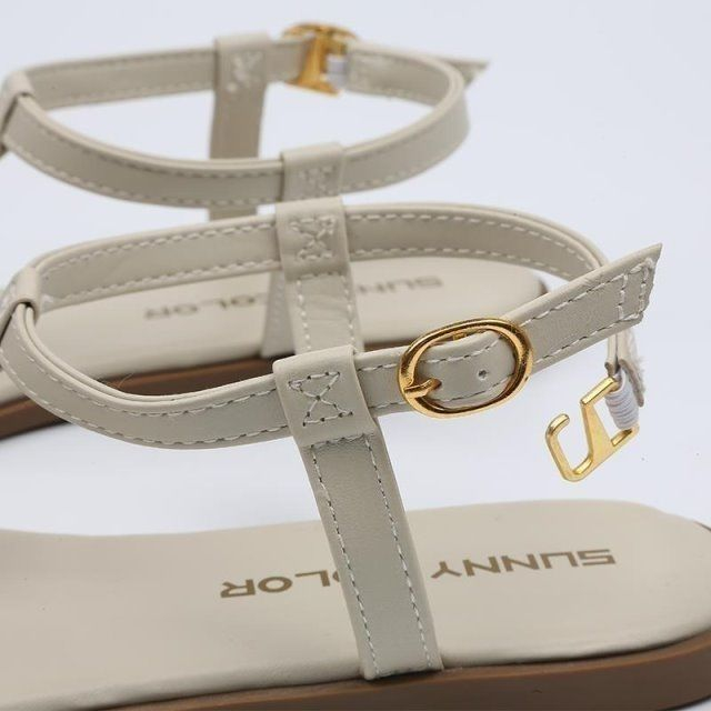 Giày Sandal Dây Chữ T Đế Bằng Chống Trượt Thời Trang Mùa Hè Cho Nữ