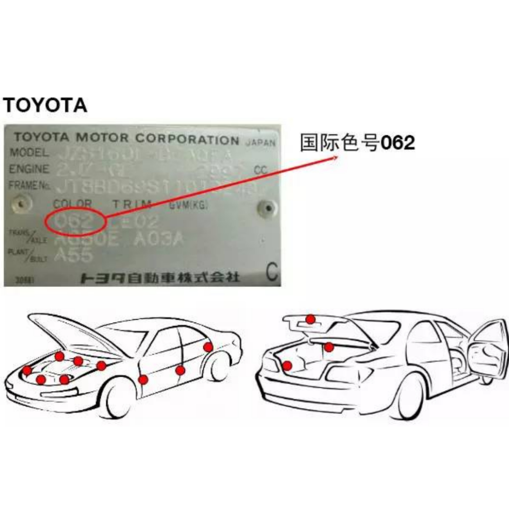 Bút Xóa Vết Trầy Xước Chuyên Dụng Cho Xe Hơi Toyota