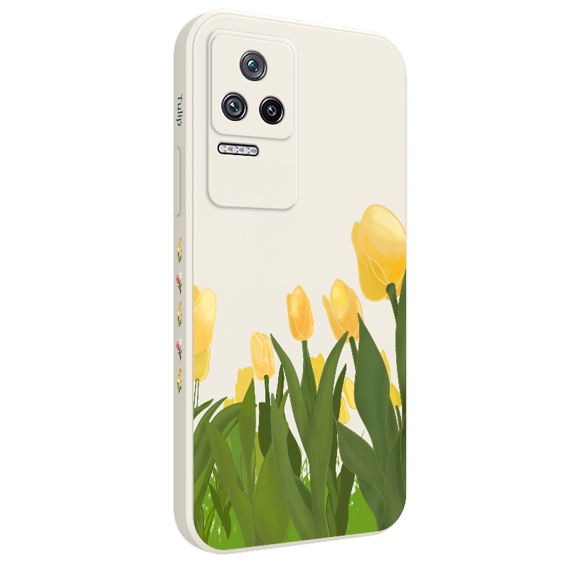 Ốp Điện Thoại Hình Hoa Tulips Sáng Tạo Cho Xiaomi Poco M4 F4 X4 PRO 4G 5G GT C40