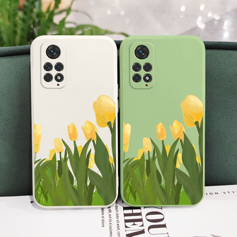 Ốp Điện Thoại Hình Hoa Tulip Sáng Tạo Cho Xiaomi Redmi Note 11S 11 11T Pro Plus 4G 5G