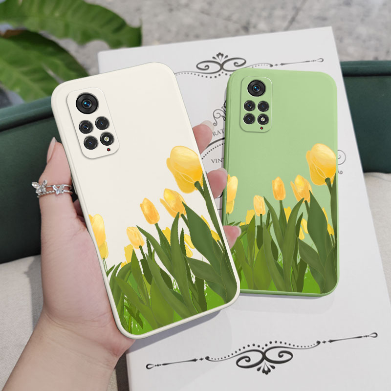Ốp Điện Thoại Hình Hoa Tulip Sáng Tạo Cho Xiaomi Redmi Note 11S 11 11T Pro Plus 4G 5G