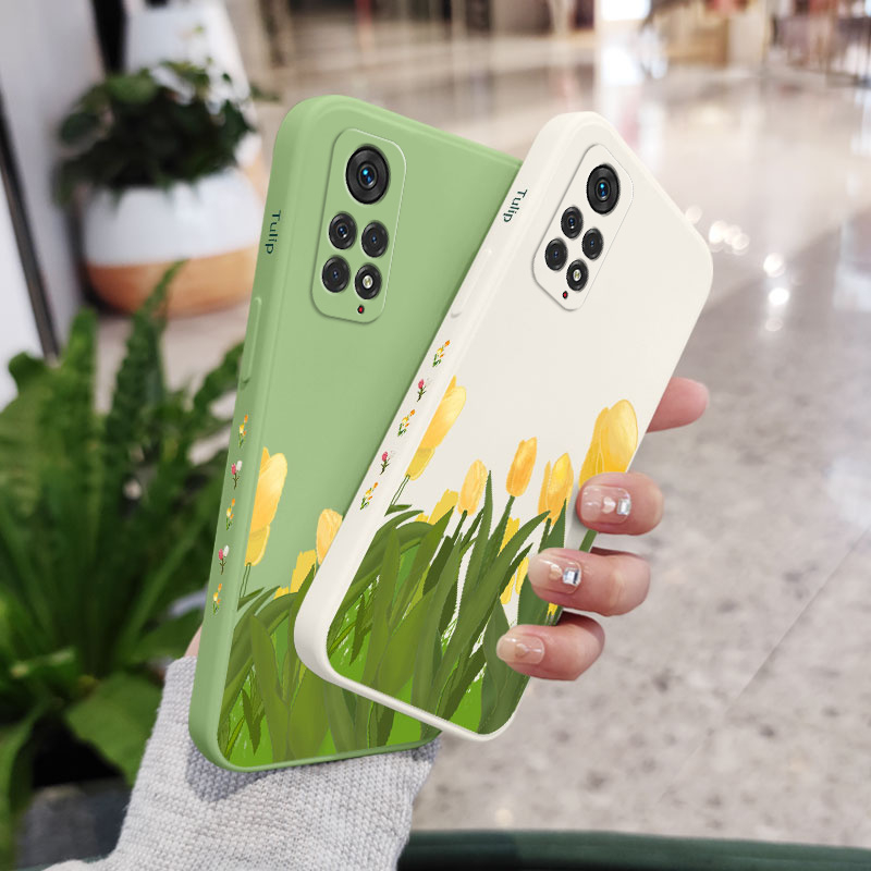 Ốp Điện Thoại Hình Hoa Tulip Sáng Tạo Cho Xiaomi Redmi Note 11S 11 11T Pro Plus 4G 5G