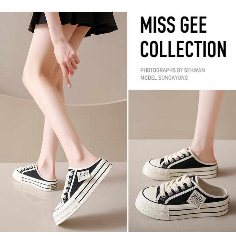 TOPSHOES Giày Thể Thao canvas Đế Dày Thoáng Khí Thời Trang Hàn Quốc Cho Nữ 8687