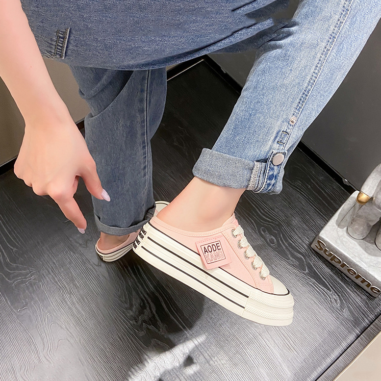 TOPSHOES Giày Thể Thao canvas Đế Dày Thoáng Khí Thời Trang Hàn Quốc Cho Nữ 8687
