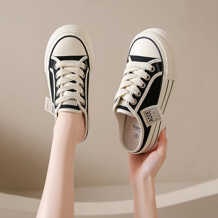 TOPSHOES Giày Thể Thao canvas Đế Dày Thoáng Khí Thời Trang Hàn Quốc Cho Nữ 8687