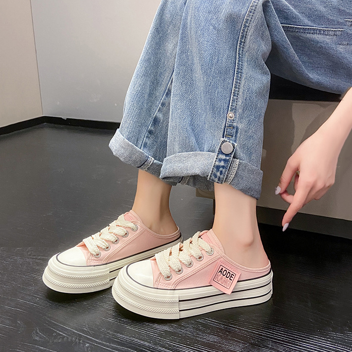 TOPSHOES Giày Thể Thao canvas Đế Dày Thoáng Khí Thời Trang Hàn Quốc Cho Nữ 8687