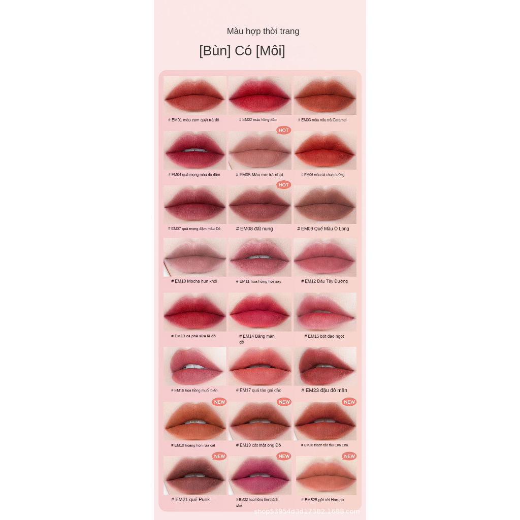 INTO YOU Son Môi Bùn Trái Tim Màu Đất Sét Lì Làm Trắng Mịn Như Nhung Thương Hiệu INTO YOU | BigBuy360 - bigbuy360.vn